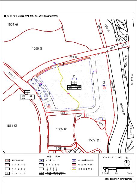 걸포2지구 획지 및 결정도